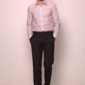 Boston Red & Grey Check Formal Shirt - Image 3